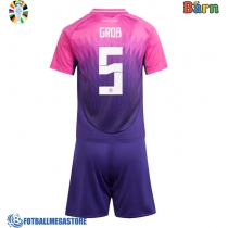 Fotballdrakt Barn Tyskland Pascal Gross #5 Bortedraktsett EM 2024 Kortermet (+ Korte bukser)